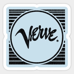 Stripe Retro Verve Records 1956 Sticker